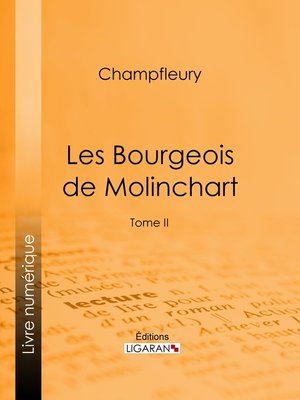 cover image of Les Bourgeois de Molinchart